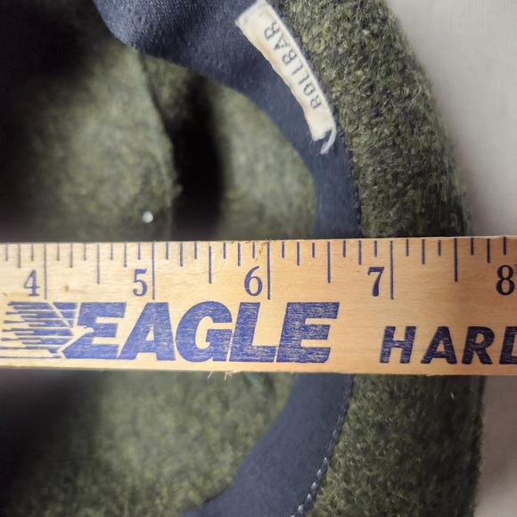 Vintage Rollbar Top Hat Adult Gray Dome Crown Braided Band Classic 70s - Picture 11 of 15